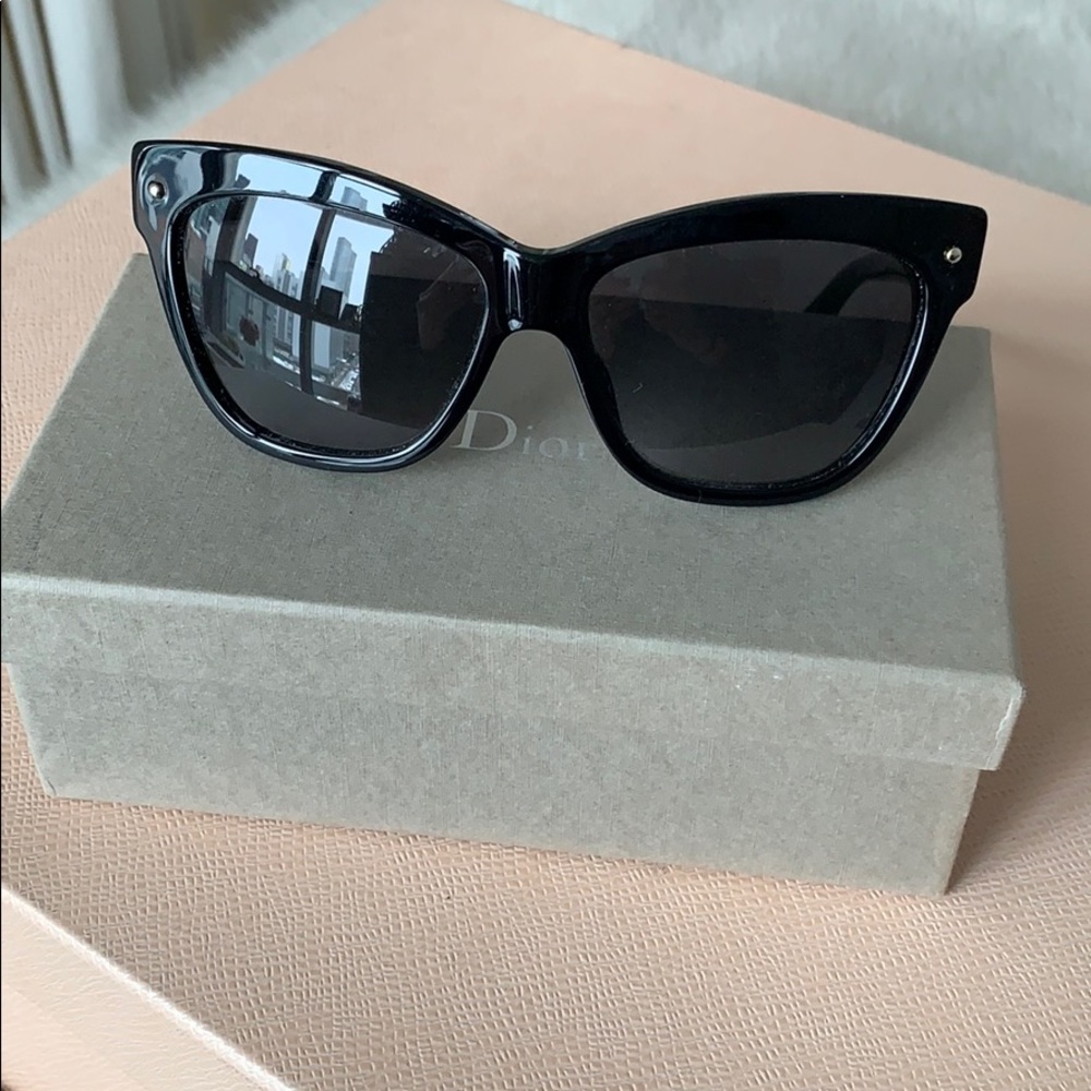 Authentic Christian Dior Jupon2S Black Sunglasses